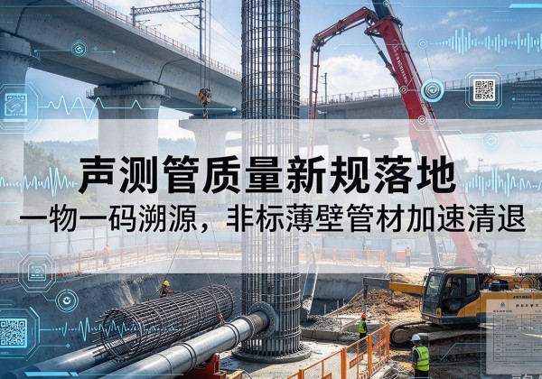 元江声测管质量新规落地，一物一码溯源，非标薄壁管材加速清退